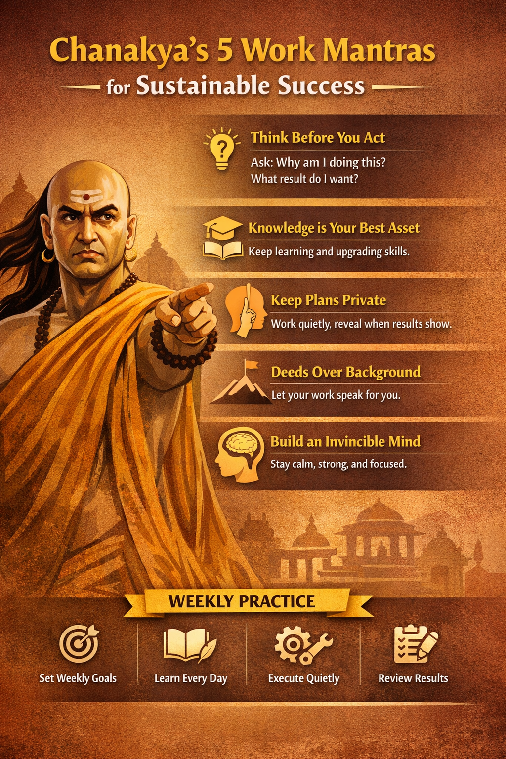 Chanakya’s 5 Work Mantras for Sustainable Success