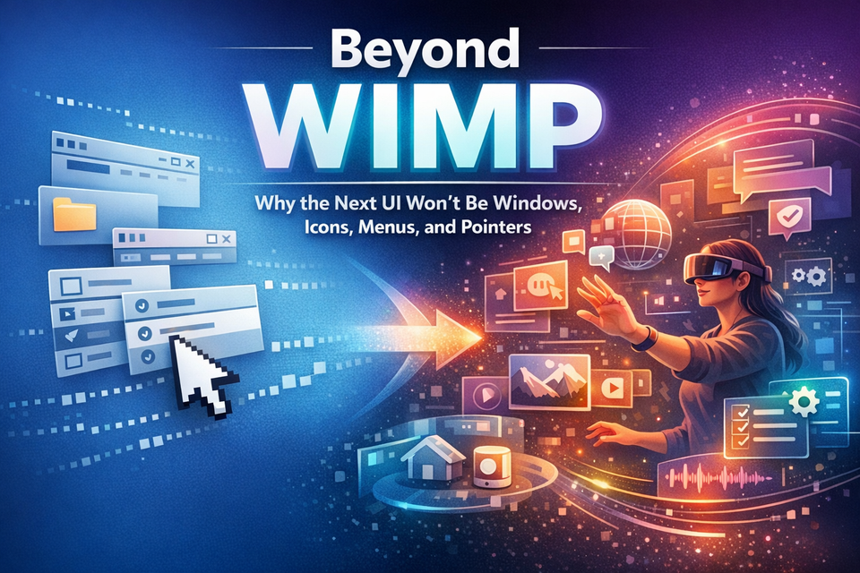 Beyond WIMP: Why the Next UI Won’t Be Windows, Icons, Menus, and Pointers